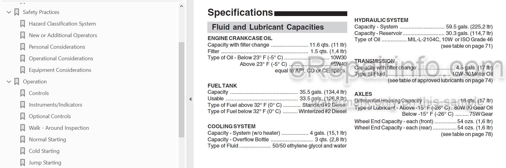 Photo 3 - JLG Skytrak 10054 Operators And Safety Manual Telehandler 8990362C SN1