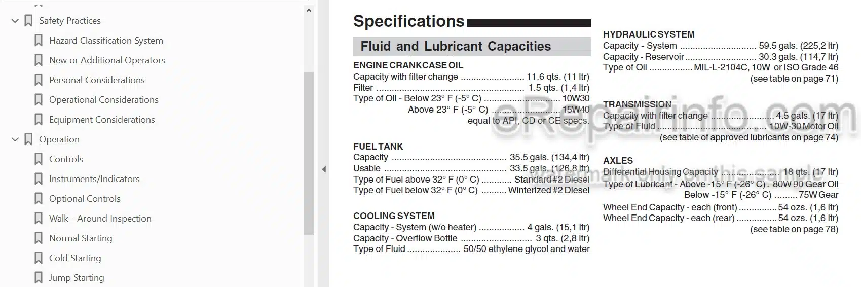 Photo 3 - JLG Skytrak 10054 Operators And Safety Manual Telehandler 8990362C SN1