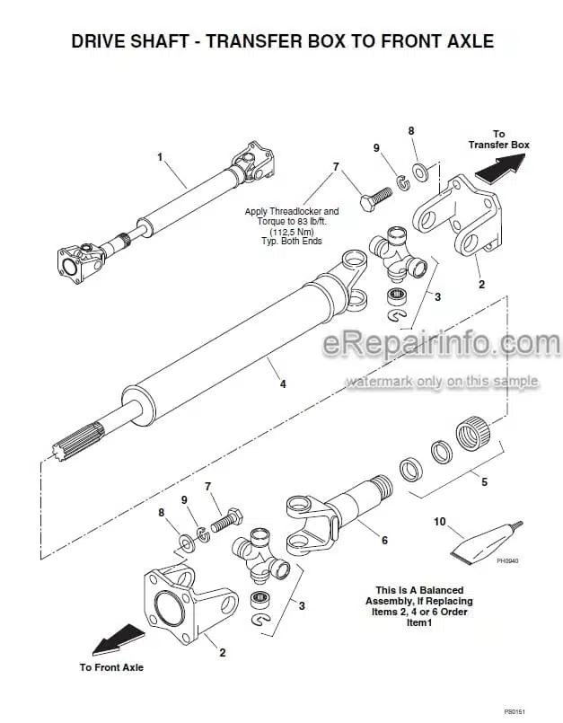 Photo 6 - JLG TD2.9 L4 Parts Manual Engine For G5-18A 2505H Agrovector 25.5 Telehandler 31200936