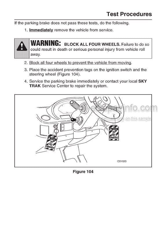 Photo 5 - JLG Skytrak 5030 6034 Operators And Safety Manual Telehandler 8990089