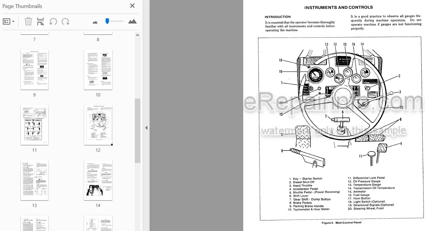 Photo 3 - JLG Skytrak 5030 6034 Operators And Safety Manual Telehandler 8990089