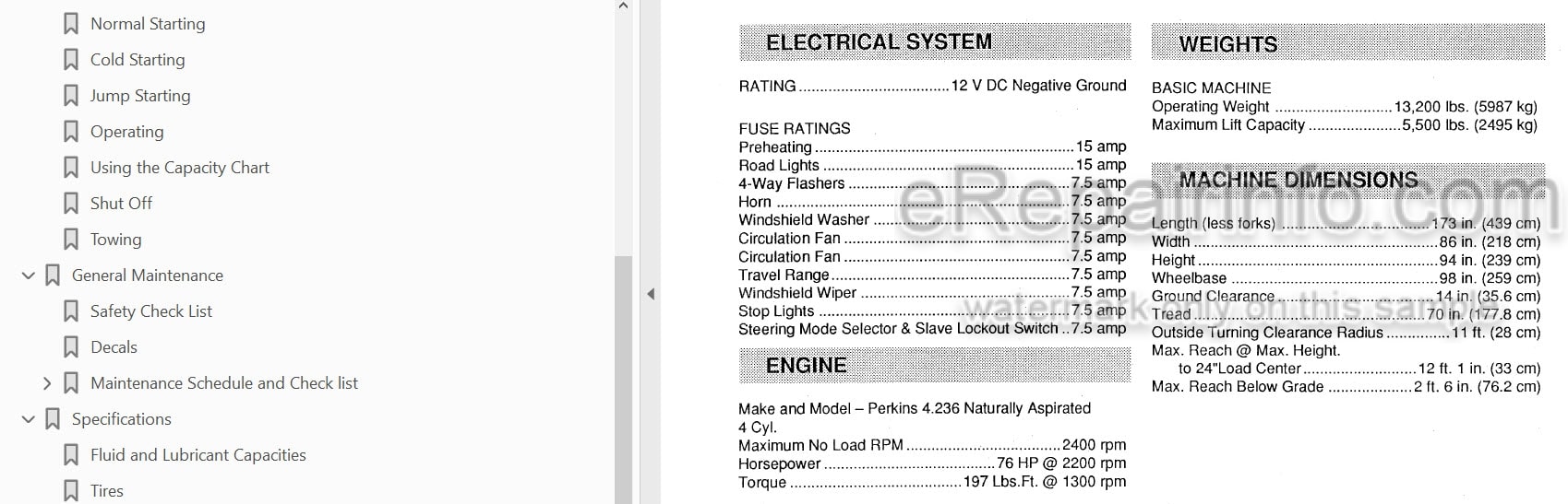 Photo 3 - JLG Skytrak 522 Operators And Safety Manual Telehandler 8990118 SN1
