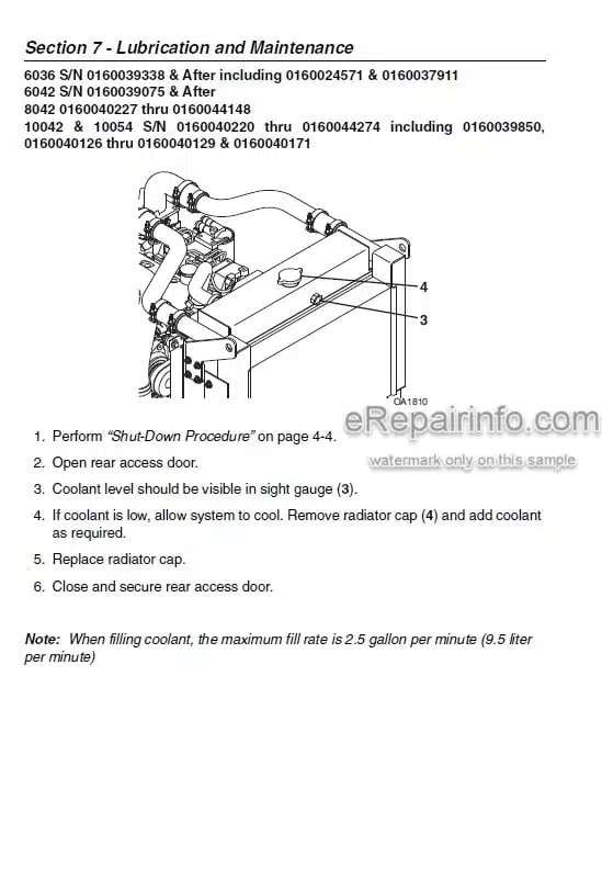 Photo 7 - JLG Skytrak 6036 6042 8042 10042 10054 Operation And Safety Manual Telehandler SN4