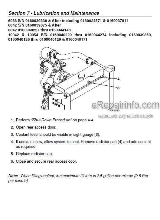 Photo 3 - JLG Skytrak 6036 6042 8042 10042 10054 Operation And Safety Manual Telehandler SN1