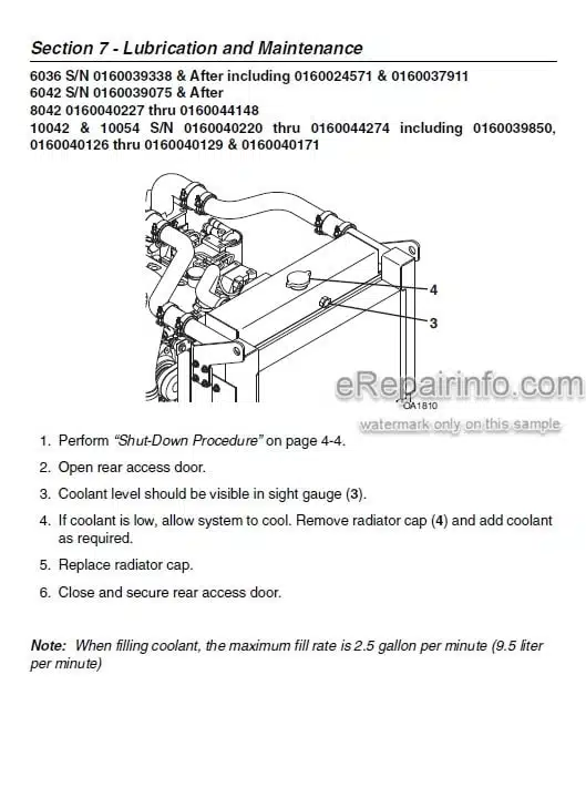 Photo 3 - JLG Skytrak 6036 6042 8042 10042 10054 Operation And Safety Manual Telehandler SN1