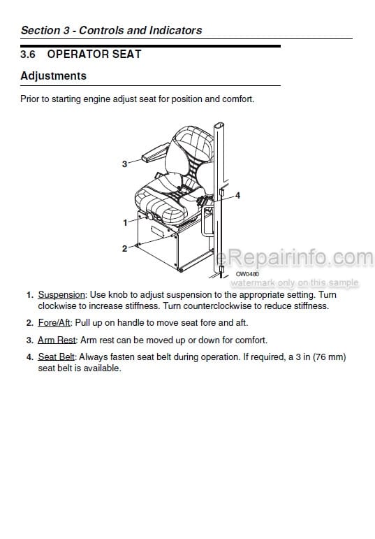 Photo 9 - JLG Skytrak 6036 6042 8042 10042 10054 Operation And Safety Manual Telehandler SN1