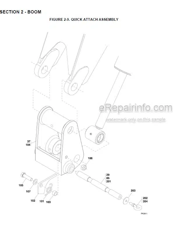 Photo 5 - JLG Skytrak 6036 6042 Illustrated Parts Manual Telehandler 31200731 SN1