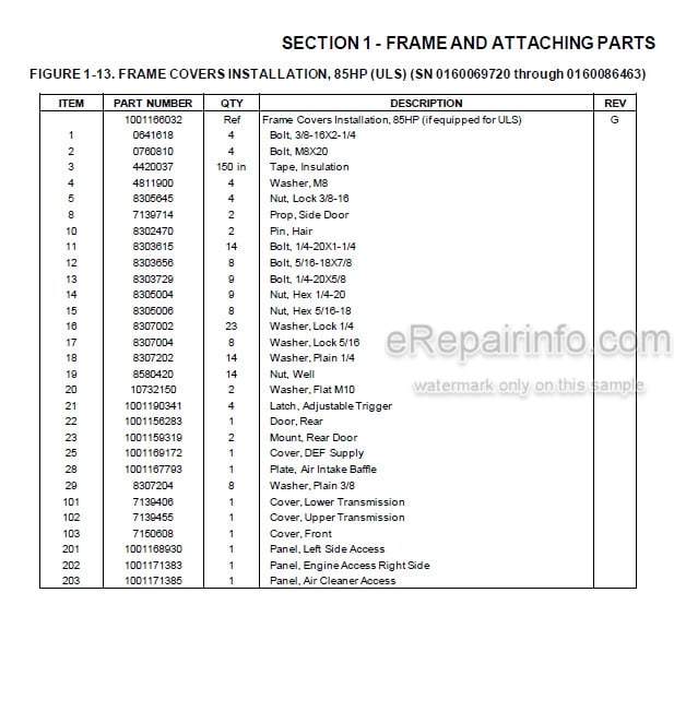 Photo 4 - JLG Skytrak 6036 6042 Illustrated Parts Manual Telehandler 31211016 SN2