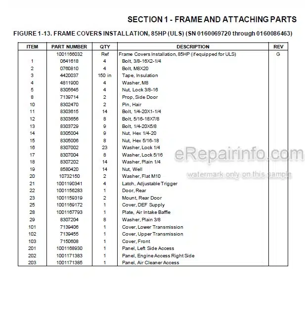 Photo 4 - JLG Skytrak 6036 6042 Illustrated Parts Manual Telehandler 31211016 SN2