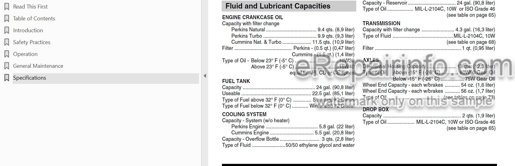 Photo 3 - JLG Skytrak 6036 Operator And Safety Manual Telehandler 8990162 SN2