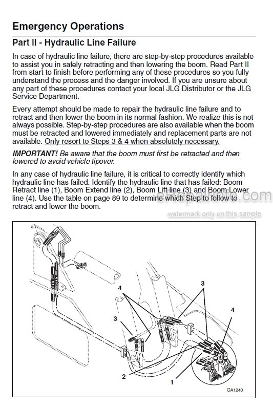 Photo 4 - JLG Skytrak 6036 Tier II Operator And Safety Manual Telehandler 3126021