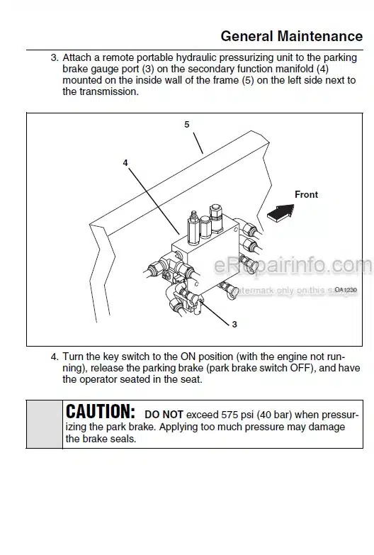 Photo 3 - JLG Skytrak 6042 Owners Operators Manual Telehandler 3126022 SN1