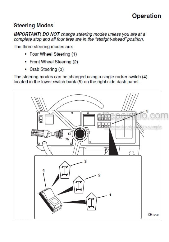 Photo 5 - JLG Skytrak 6042 Owners Operators Manual Telehandler 8990465