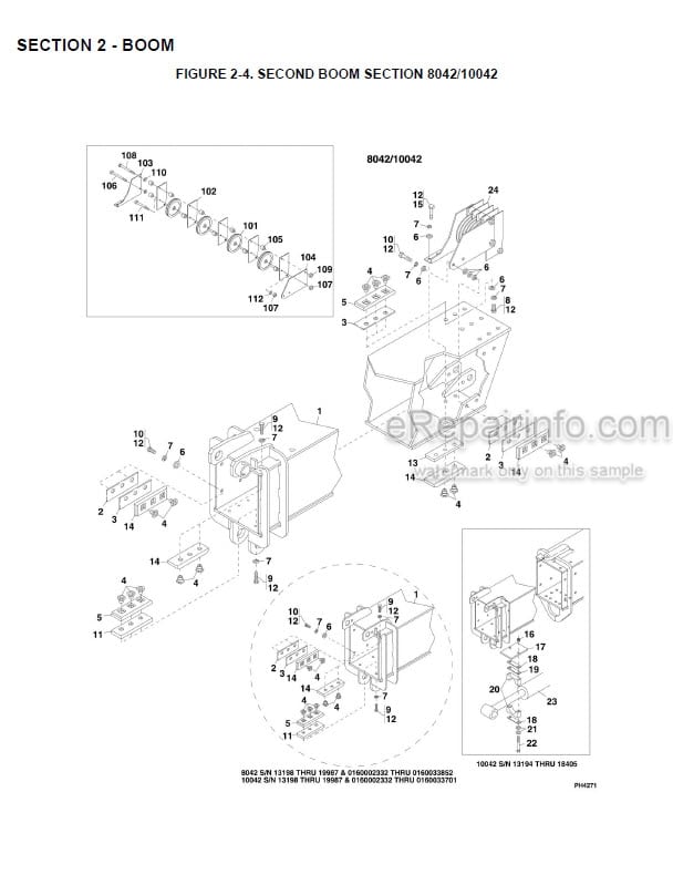 Photo 4 - JLG Skytrak 8042 10042 10054 Illustrated Parts Manual Telehandler 8990395 SN1