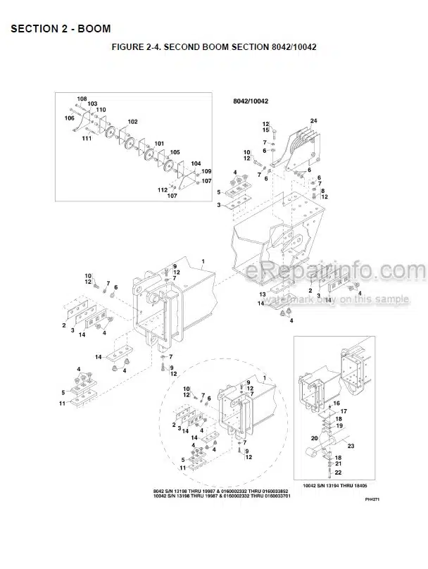 Photo 10 - JLG Skytrak 8042 10042 10054 Illustrated Parts Manual Telehandler 8990395 SN1