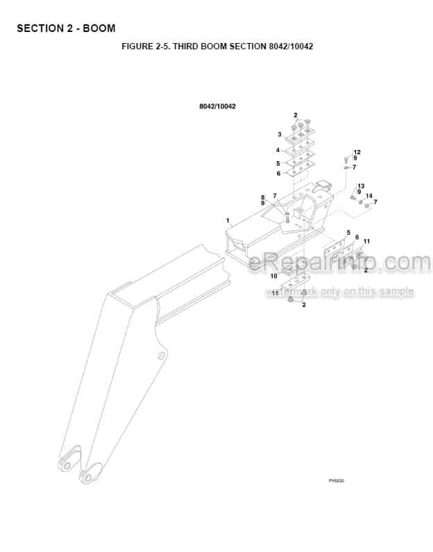 Photo 3 - JLG Skytrak 8042 10042 10054 Illustrated Parts Manual Telehandler 31200732 SN2