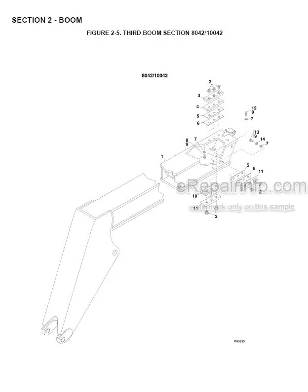 Photo 9 - JLG Skytrak 8042 10042 10054 Illustrated Parts Manual Telehandler 31200732 SN2
