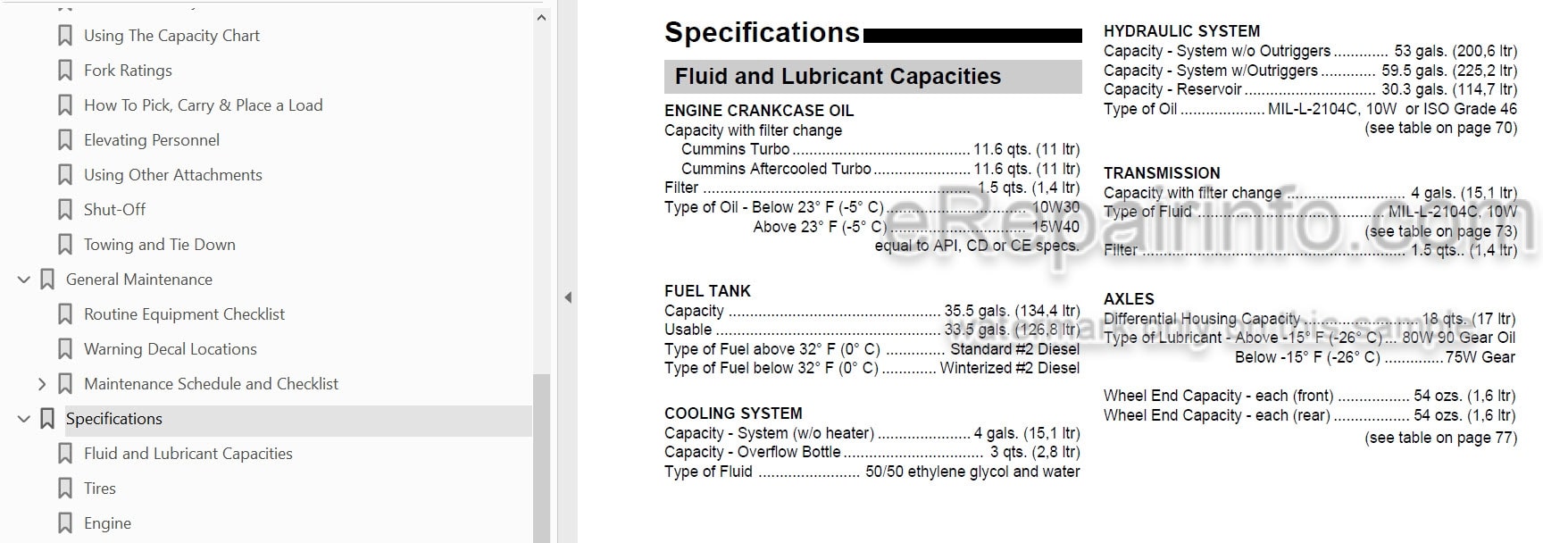 Photo 3 - JLG Skytrak 8042 10042 Operators And Safety Manual Telehandler 8990186 SN1