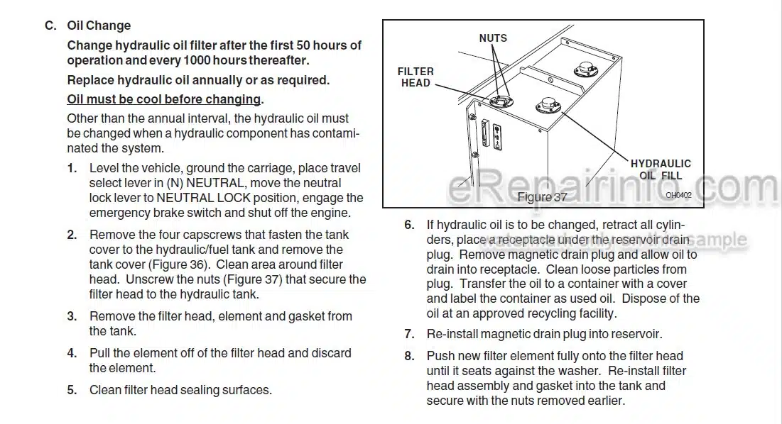 Photo 4 - JLG Skytrak 8042 Operators And Safety Manual Telehandler 8990360C SN1