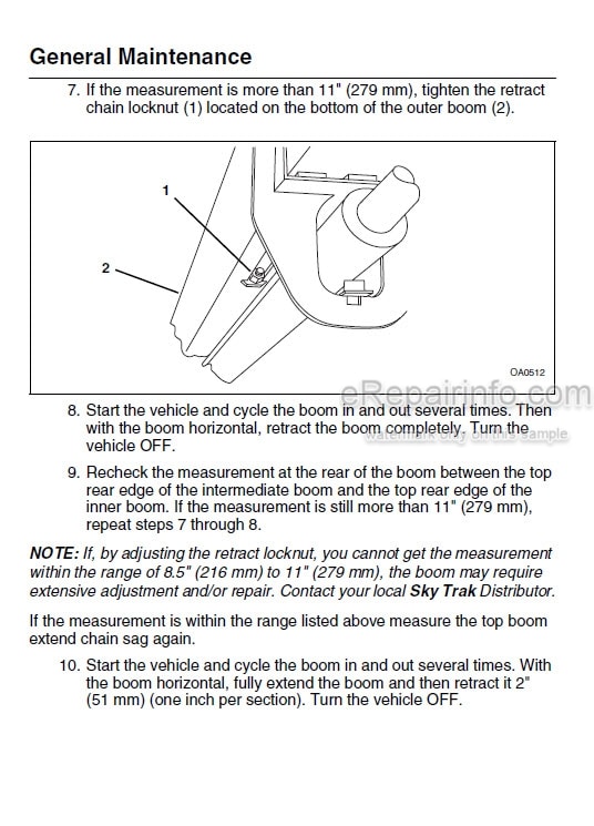 Photo 5 - JLG Skytrak 10042 Legacy Series Operators And Safety Manual Telehandler 8990393-001 SN1