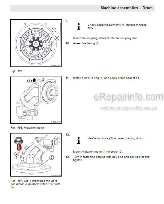 Photo 13 - Bomag BW219DH-5 BW219PDH-5 BW226DH-5 BW226PDH-5 Service Manual Single Drum Roller