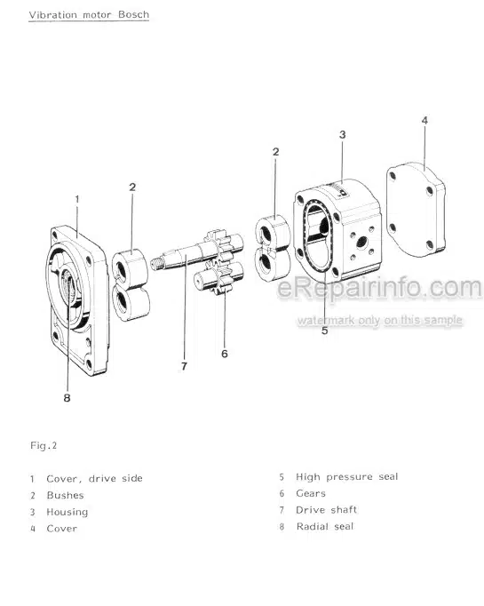 Photo 5 - Bomag BW75AD BW75ADL BW90ADL Repair Instructions Tandem Vibrating Roller  00819015