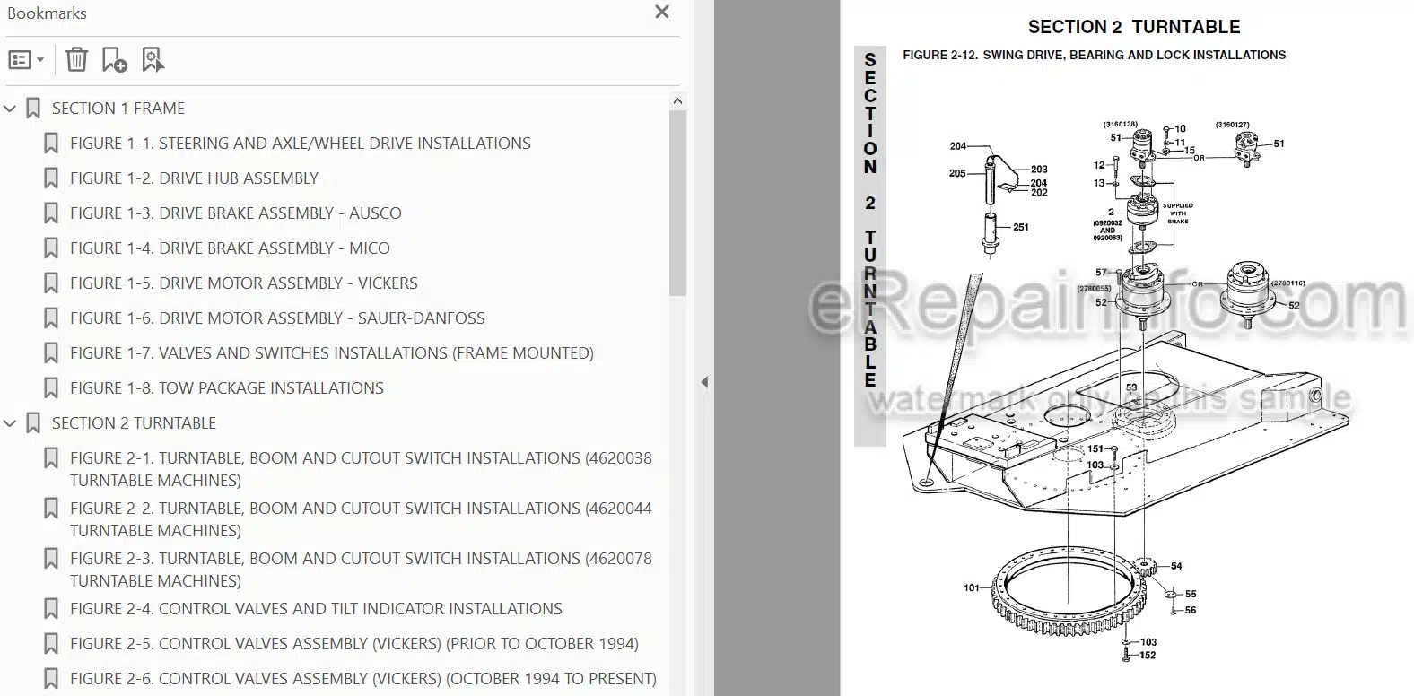 Photo 3 - JLG 100HX 110HX 110HXER 100HX-6 Illustrated Parts Manual Boom Lift 3120637