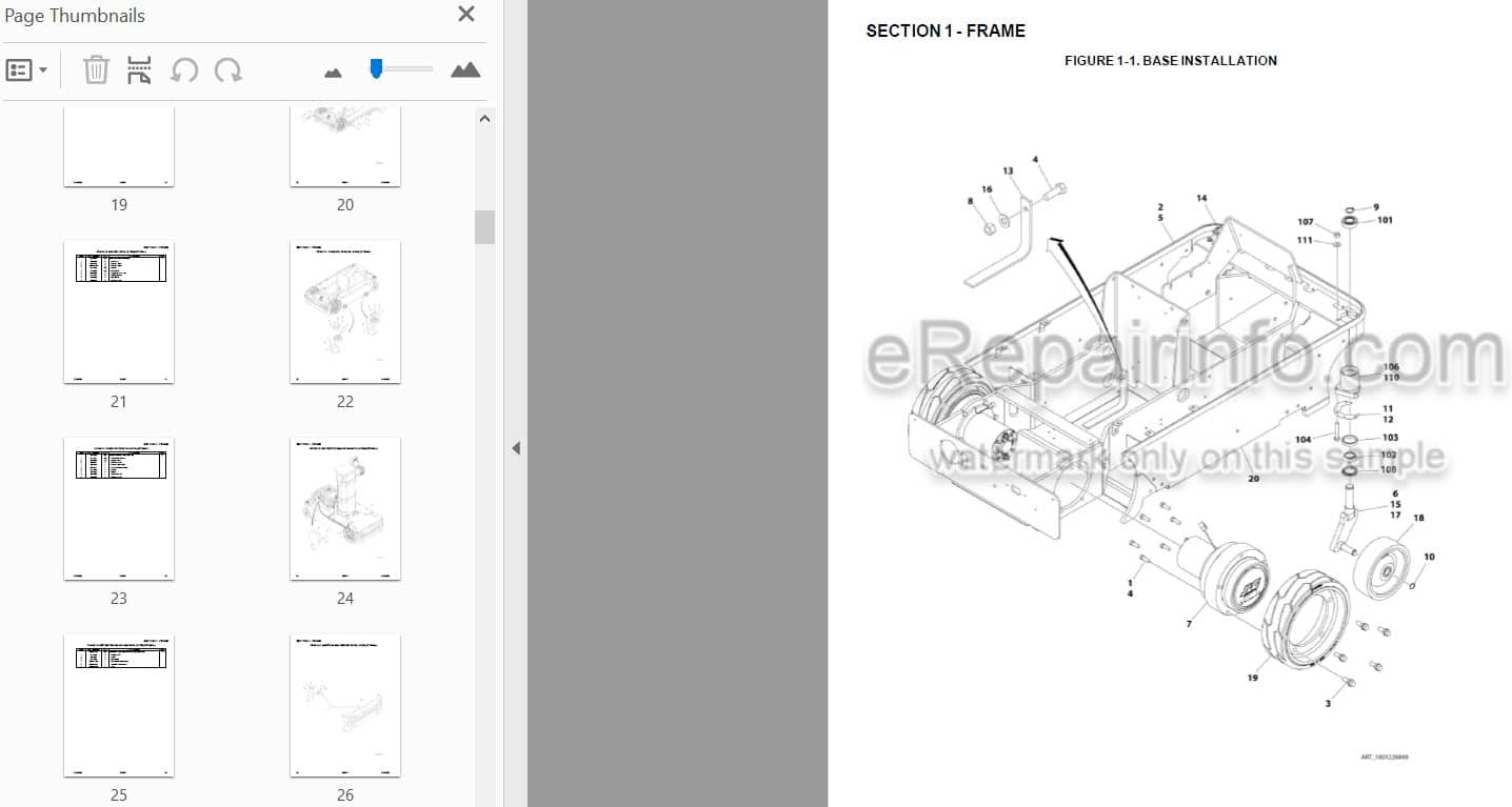 Photo 3 - JLG 10MSP PVC2002 2008 Illustrated Parts Manual Vertical 31215823