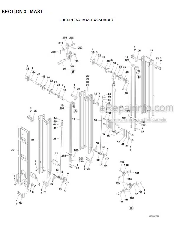 Photo 10 - JLG 10MSP PVC2002 2008 Illustrated Parts Manual Vertical 31215823