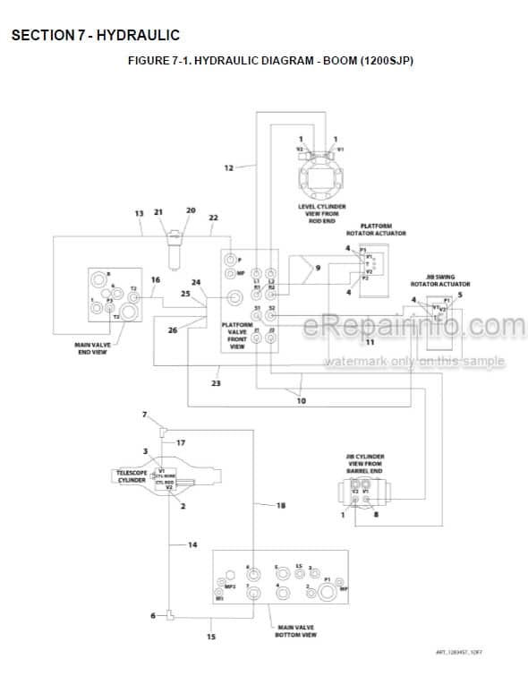 Photo 4 - JLG 1200SJP 1350SJP Illustrated Parts Manual Boom Lift 3121738 SN2