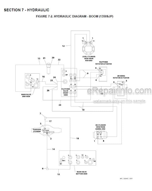 Photo 4 - JLG 1200SJP 1350SJP PVC2001 2007 Illustrated Parts Manual Boom Lift 31215056