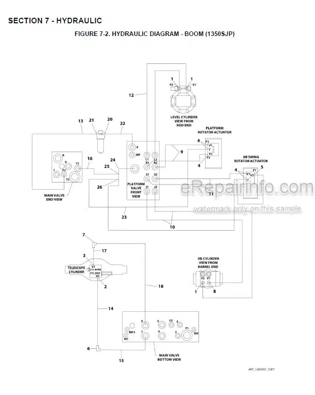 Photo 4 - JLG 1200SJP 1350SJP PVC2001 2007 Illustrated Parts Manual Boom Lift 31215056