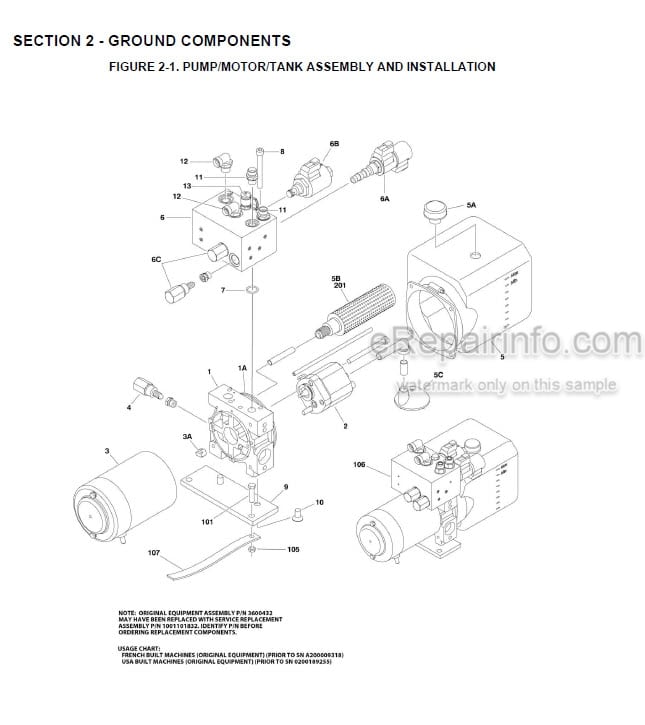 Photo 5 - JLG Ecolift 50 Ecolift 70 830P Illustrated Parts Manual Vertical Mast 31215864 SN2