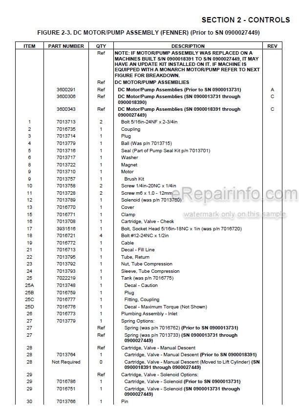 Photo 5 - JLG 12SP 15SP Illustrated Parts Manual Vertical Mast 3120776
