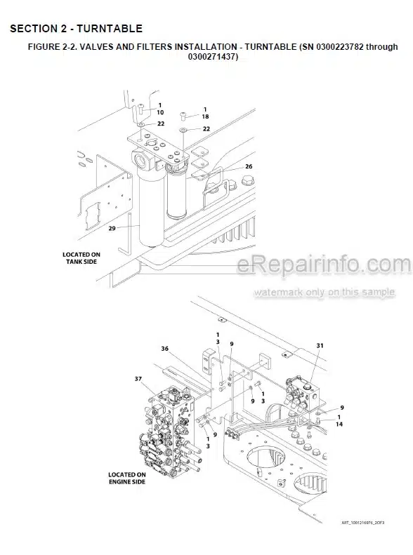 Photo 2 - JLG 1500AJP Illustrated Parts Manual Boom Lift 3121736