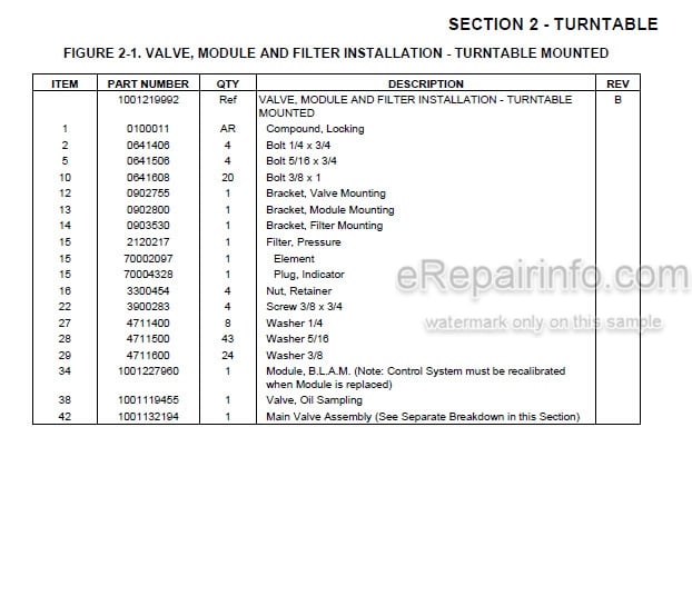 Photo 5 - JLG 1500SJ PVC2001 2007 Illustrated Parts Manual Boom Lift 31215065
