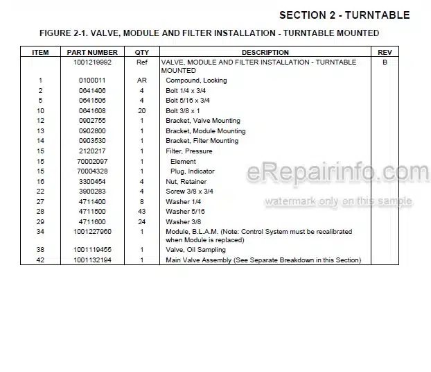 Photo 5 - JLG 1500SJ PVC2001 2007 Illustrated Parts Manual Boom Lift 31215065