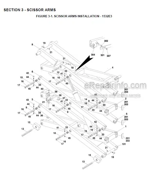 Photo 10 - JLG 1532E3 1932E3 2033E3 2046E3 2646E3 2658E3 Illustrated Parts Manual Scissor Lift