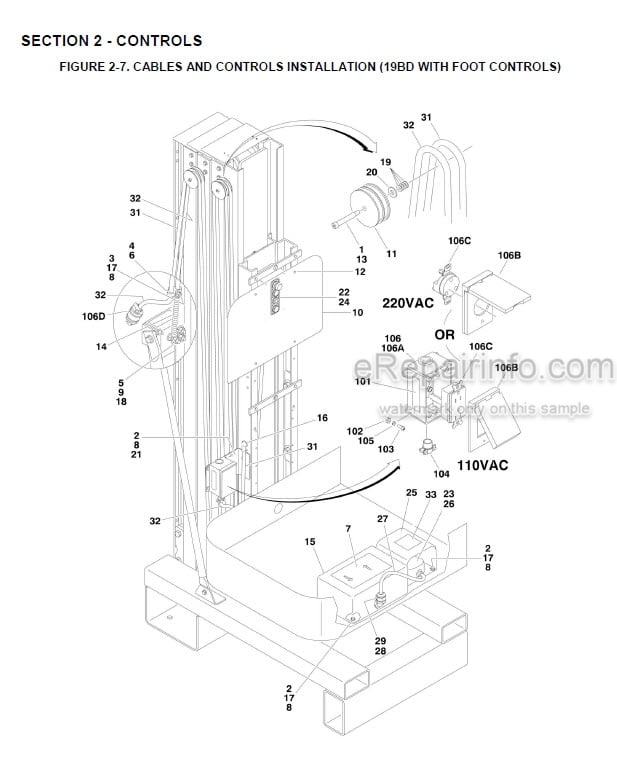 Photo 5 - JLG 1930ES PVC1910 2004 Illustrated Parts Manual Scissor Lift 31215075