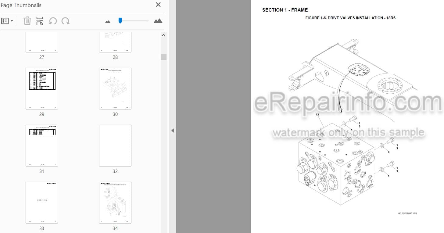 Photo 3 - JLG 18RS 18RSJ Illustrated Parts Manual Boom Lift 3121285