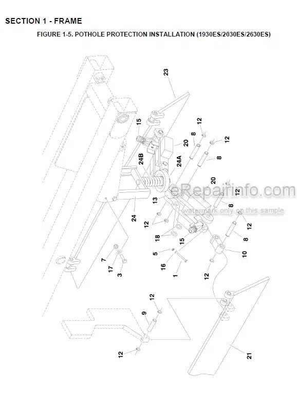 Photo 8 - JLG 1930ES 2030ES 2630ES 2646ES 3246ES Illustrated Parts Manual Scissor Lift 3121246 SN1