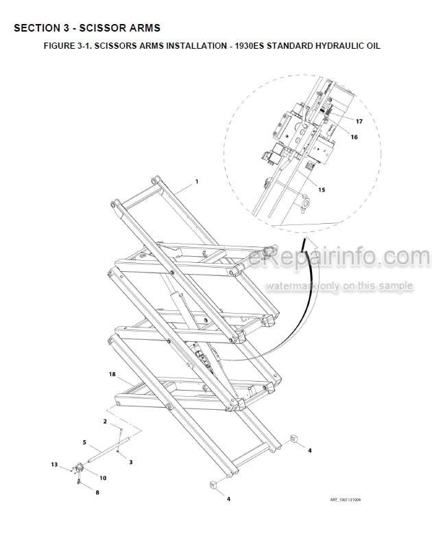 Photo 7 - JLG 1930ES PVC1910 2004 Illustrated Parts Manual Scissor Lift 31215075