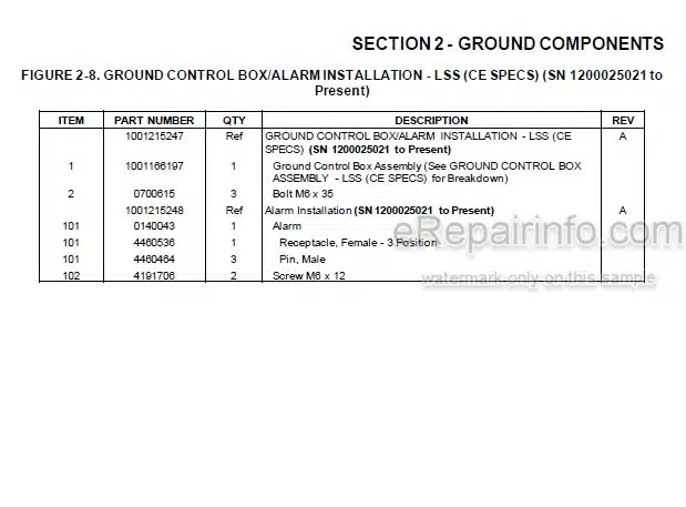 Photo 4 - JLG 2032ES 2632ES Illustrated Parts Manual Scissor Lift 3121682 SN1