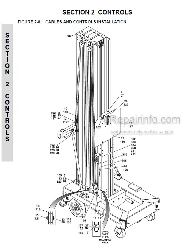 Photo 5 - JLG 20MSP 20MVL PVC2002 2008 Illustrated Parts Manual Vertical Mast 31215826