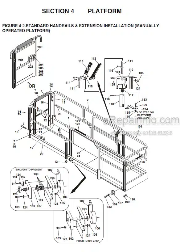 Photo 6 - JLG 26MRT Illustrated Parts Manual Scissor Lift