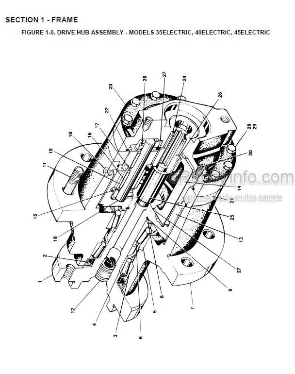 Photo 1 - JLG 30E 35E N35E 40E N40E 45E Illustrated Parts Manual Boom Lift