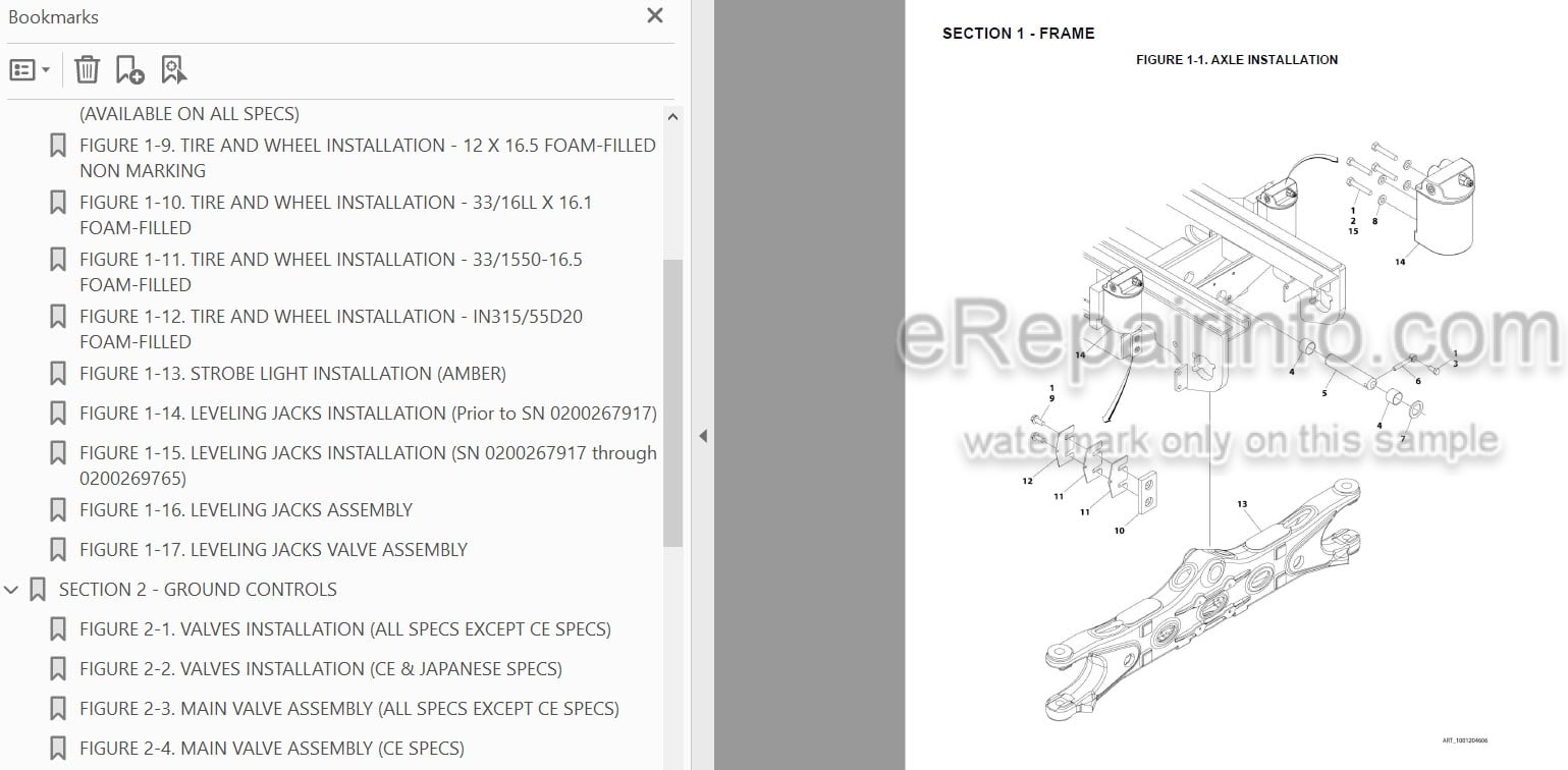 Photo 3 - JLG 330LRT 430LRT Illustrated Parts Manual Scissor Lift 3121759