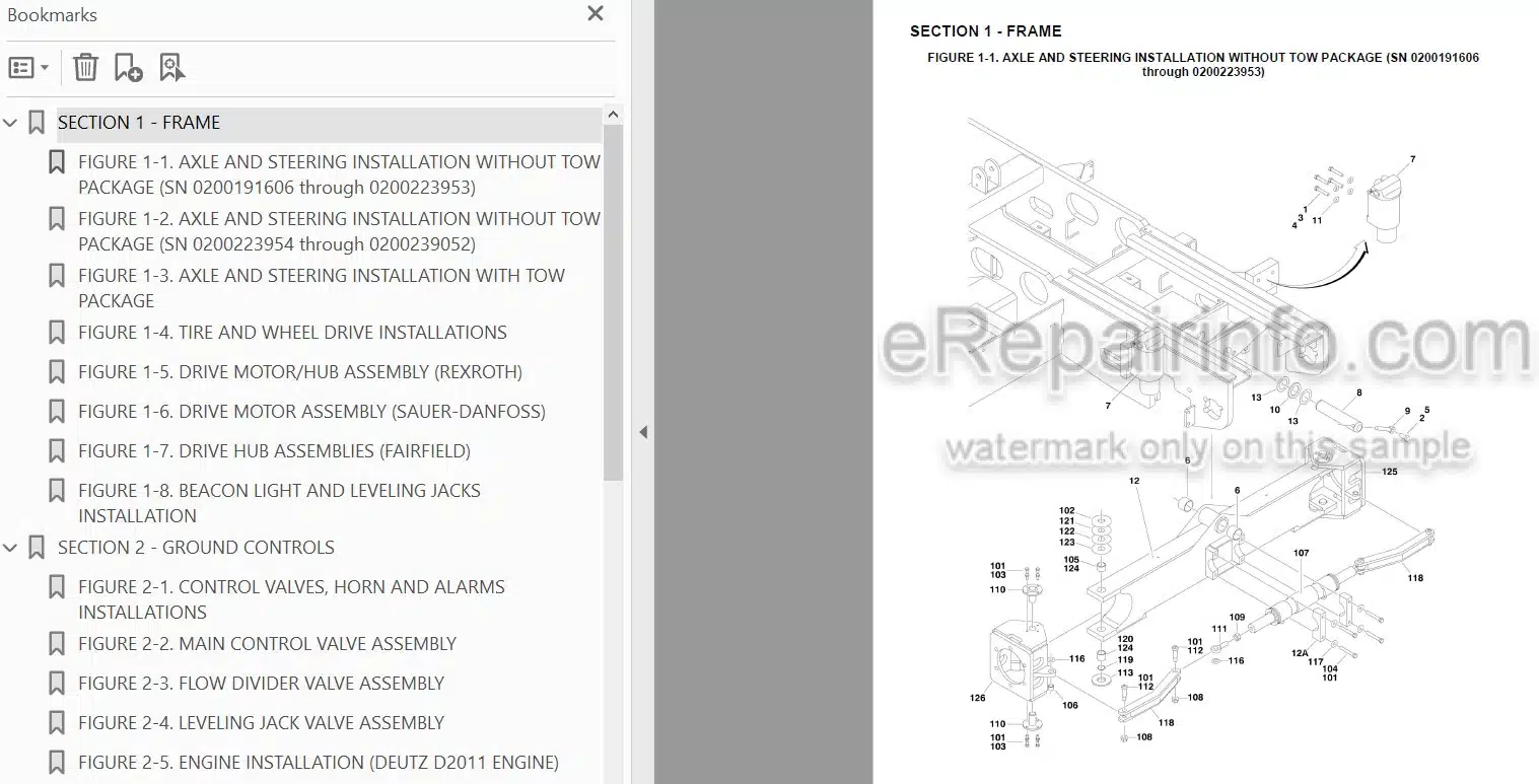 Photo 4 - JLG 3394RT 4394RT Illustrated Parts Manual Scissor Lift 3121250 SN2