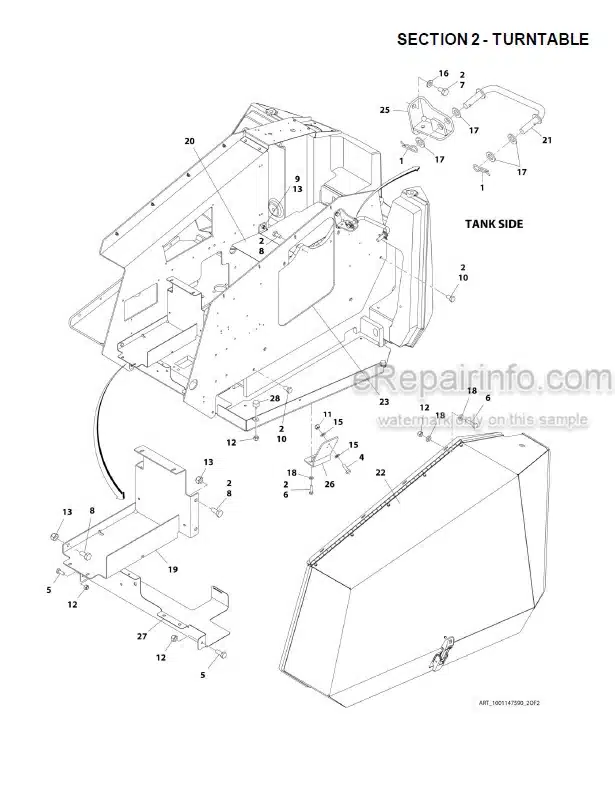 Photo 8 - JLG 340AJ Illustrated Parts Manual Boom Lift 3121739 SN2