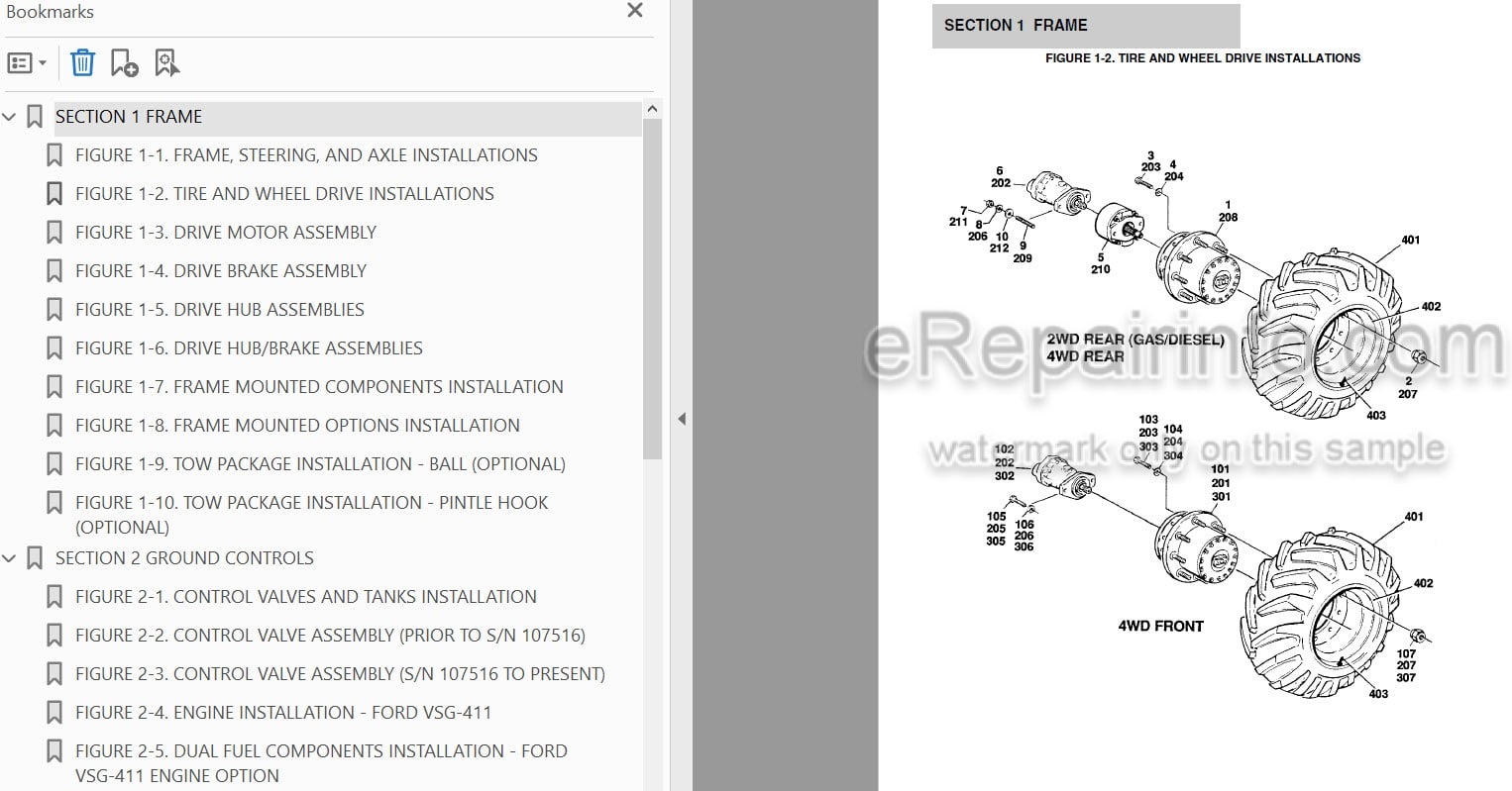 Photo 4 - JLG 400RTS 500RTS Illustrated Parts Manual Scissor Lift